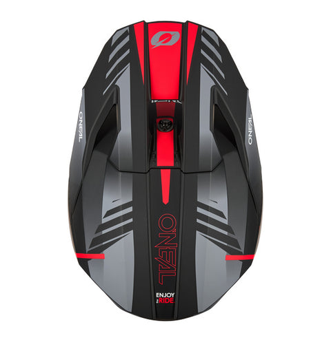 O'Neal 2026 3SRS HAZE Helmet - Black/Grey/Red