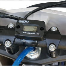 MULTIMETER MOUNT BRACKET FOR HANDLEBAR OR TUBE INSTALLATION OF HARDLINE PRODUCTS HOUR METERS.