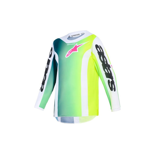 Alpinestars Youth Fluid Portl Jersey Green/White/Black