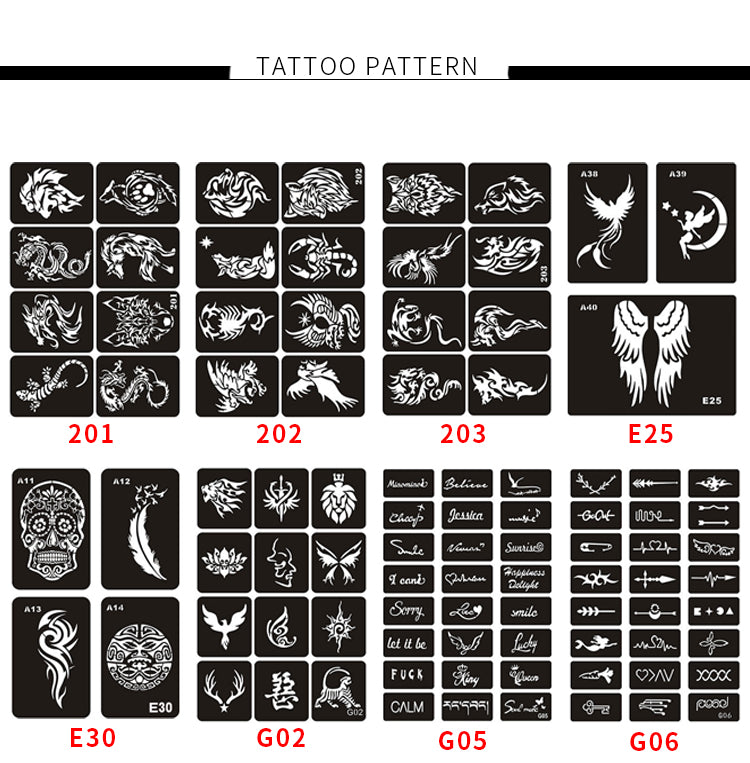 FORMULA AIRBRUSH WATERPROOF STENCIL BOOK 20PG
