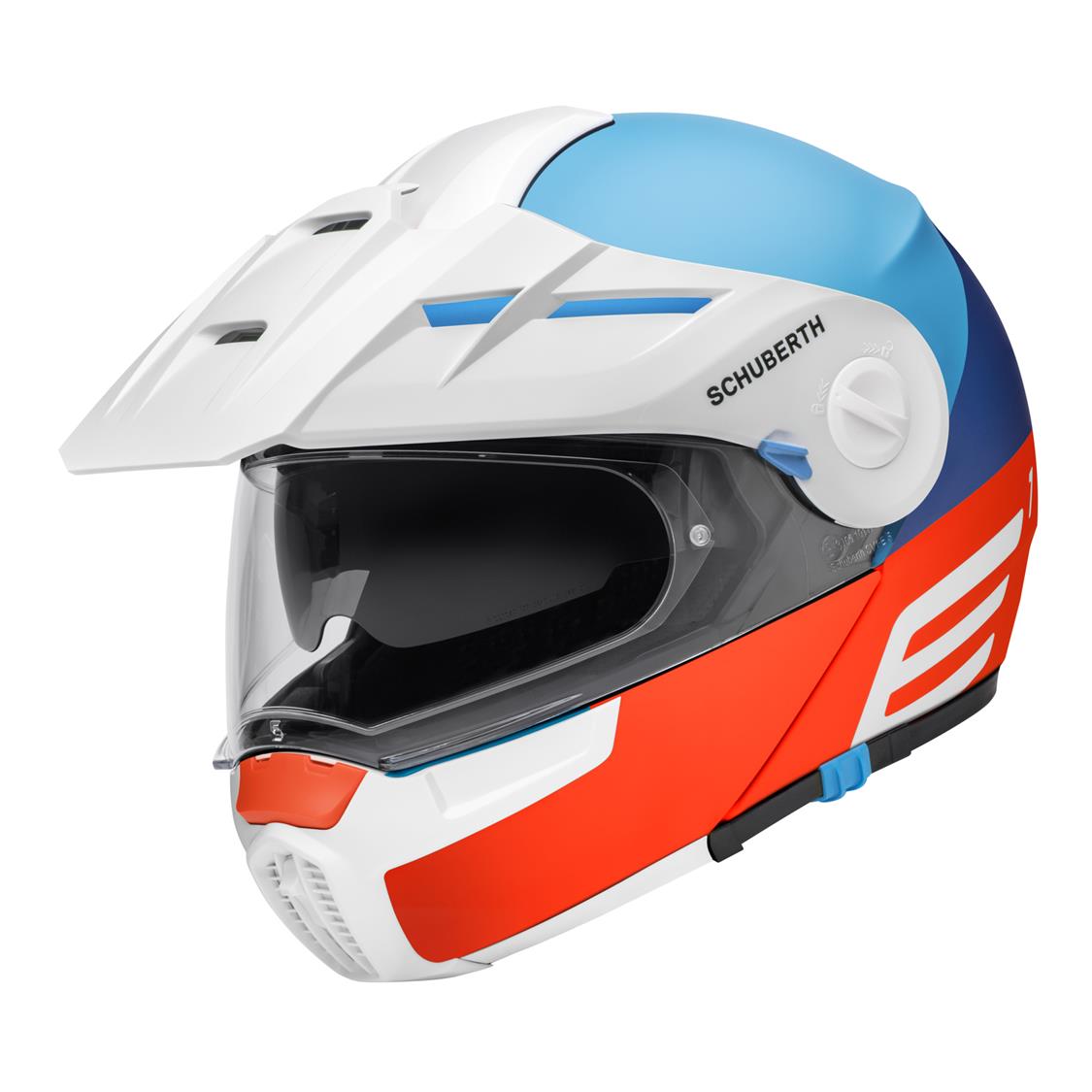 SCHUBERTH E1 Adventure Helmet - Cut Blue Medium