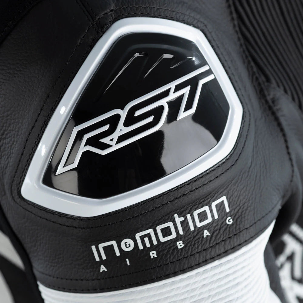 RST PRO SERIES EVO AIRBAG CE 1-PC SUIT [WHITE/BLACK]