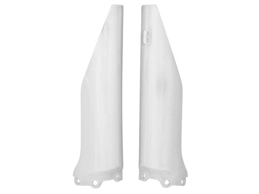 FORK PROTECTORS RTECH WHITE KAWASAKI KX125 04-06 KX250 04-06 KX250F 04-05 SUZUKI RMZ250 04-06