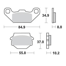 BRAKE PADS FRONT MOTO MASTER PRO SINTERED KAWASAKI KX250F SUZUKI LT-F250 LT250 LT250R LT500