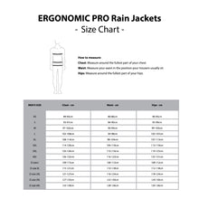 ERGO PRO Size Chart - Mens Jackets
