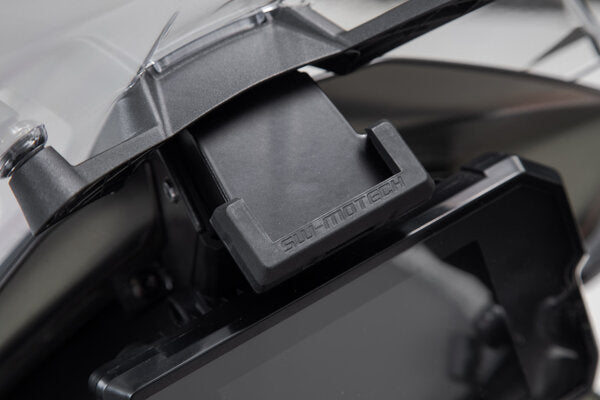 SW MOTECH GPS HANDLEBAR MOUNT 25.40 MM SILVER POLISHED