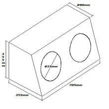 SUBWOOFER BOX FOR 2 x 10