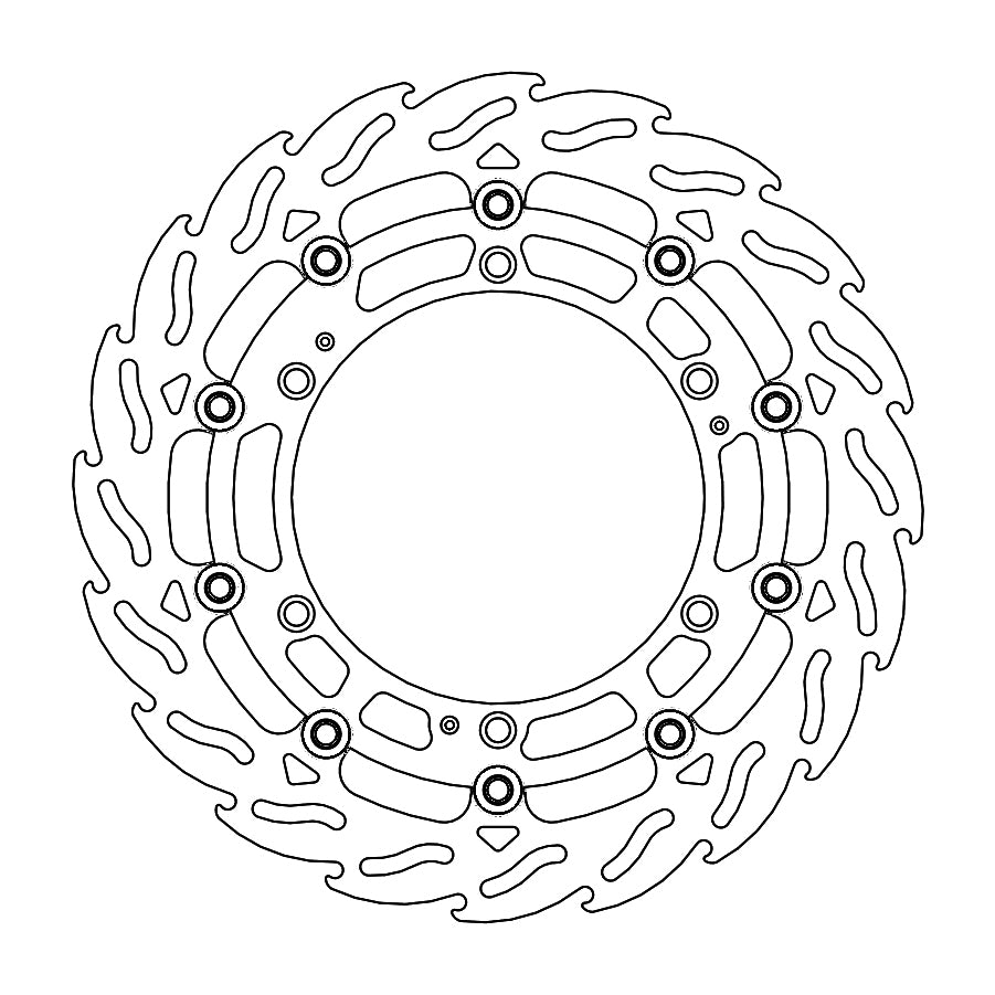 BRAKE DISC FRONT MOTO MASTER FLAME 320MM FLOATING HUSQVARNA SVARTPILEN 401 17-20 VITPILEN 401 17-20