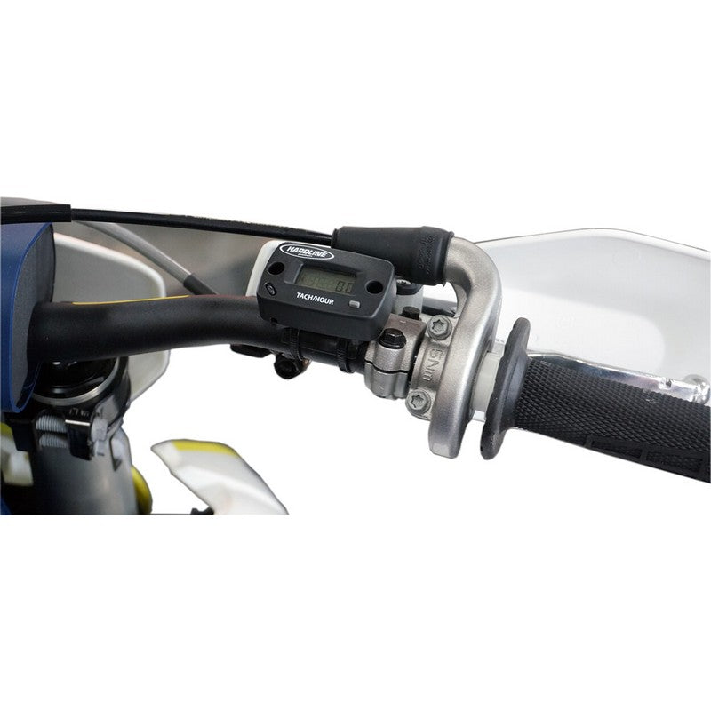 MULTIMETER MOUNT BRACKET FOR HANDLEBAR OR TUBE INSTALLATION OF HARDLINE PRODUCTS HOUR METERS.