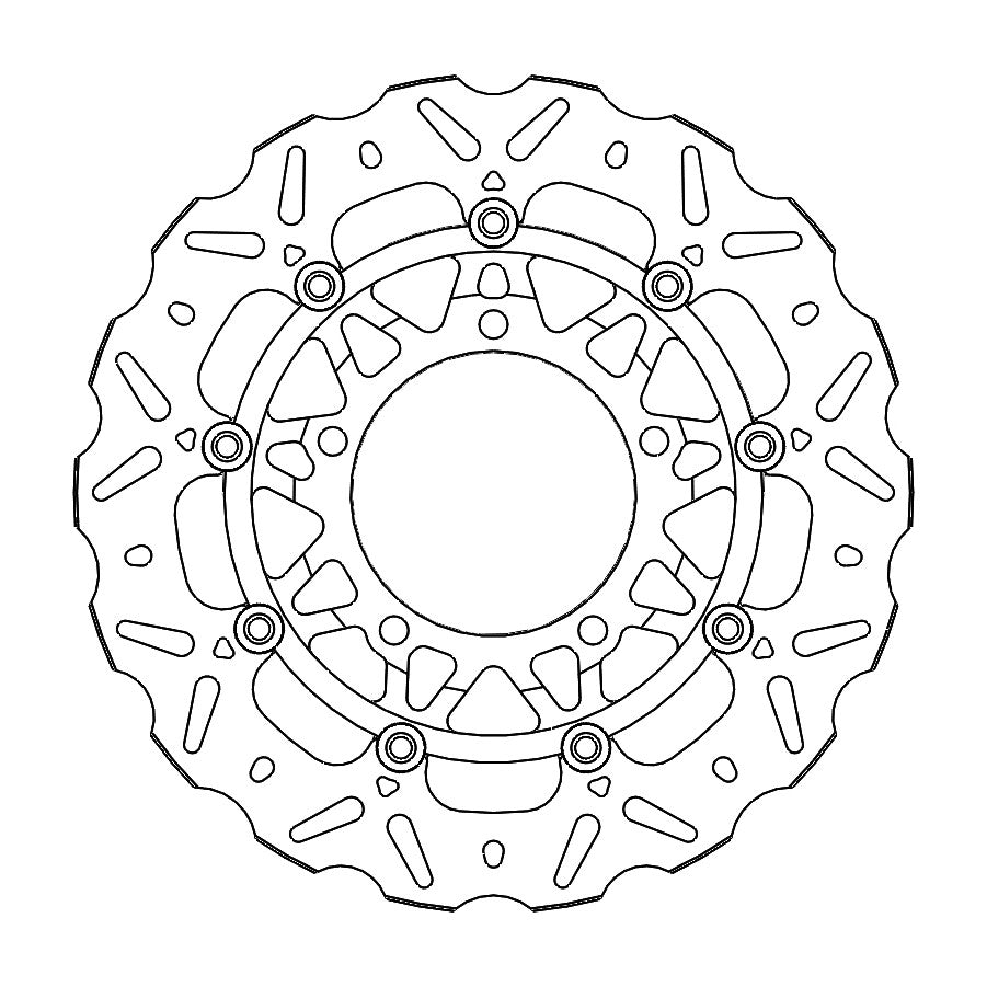 BRAKE DISC FRONT MOTO MASTER NITRO 310MM FLOATING HONDA CB650R