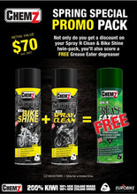 Chemz Spray n Clean + Bike Shine + Grease Eater  - Special