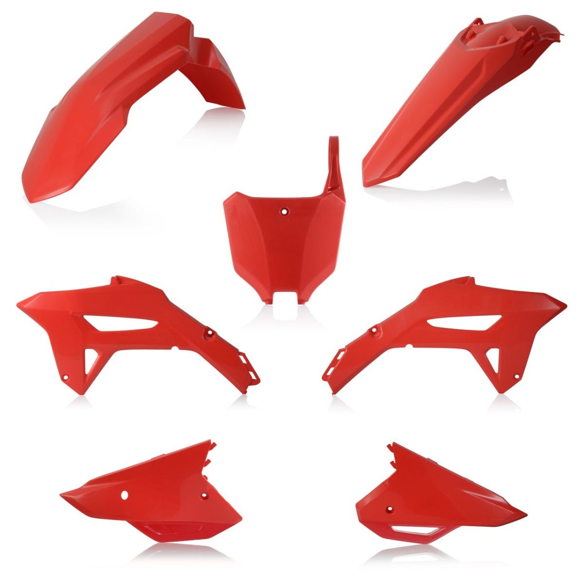Cycra Cyc 5Plas Kit 2021 Honda CRF450R 5 Piece Replica Kit Red