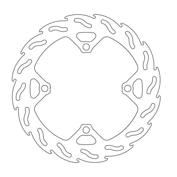 BRAKE DISC REAR MOTO MASTER FLAME 240MM KAWASAKI SUZUKI