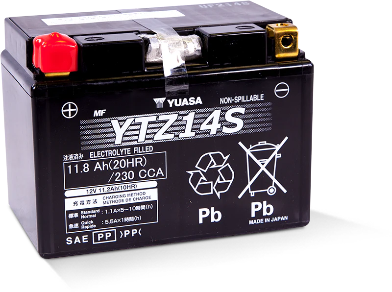 Yuasa YTZ14S Battery As New