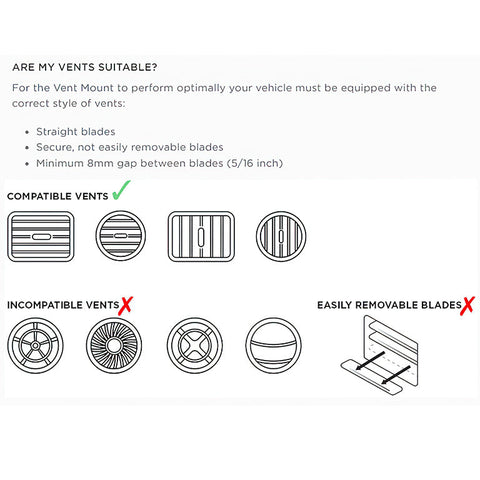 Quad Lock Car - Vent Mount