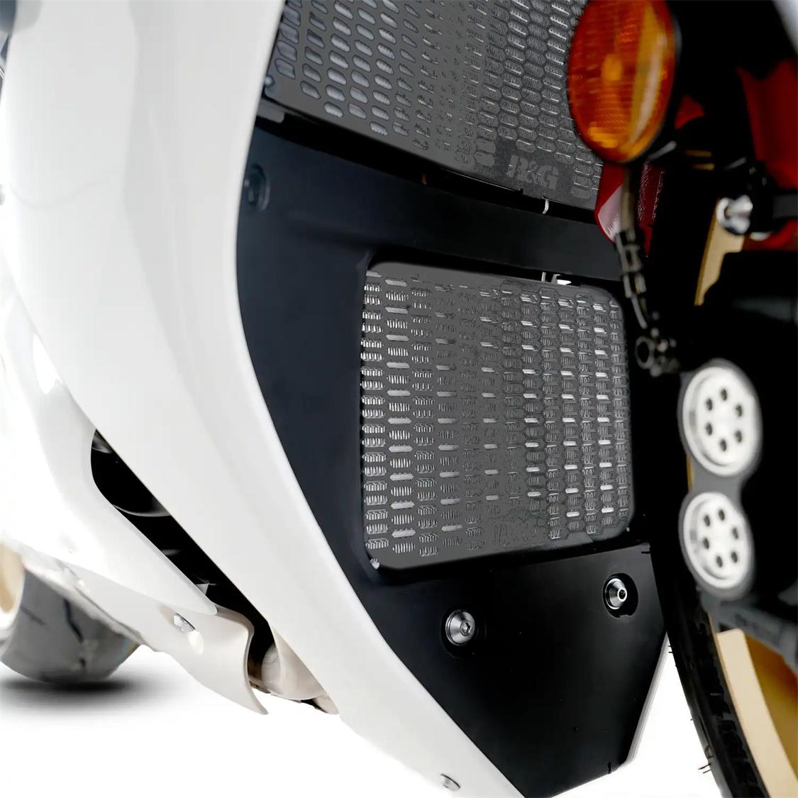 Oil Cooler Guard Yamaha Textured Matt Titanium R&G