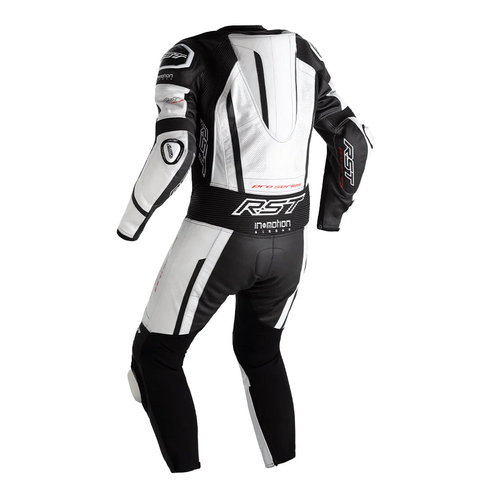 RST PRO SERIES EVO AIRBAG CE 1-PC SUIT [WHITE/BLACK]