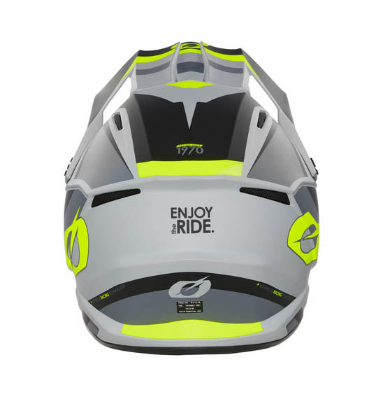O'Neal Youth 1SRS STREAM Helmet - Black/Neon Yellow