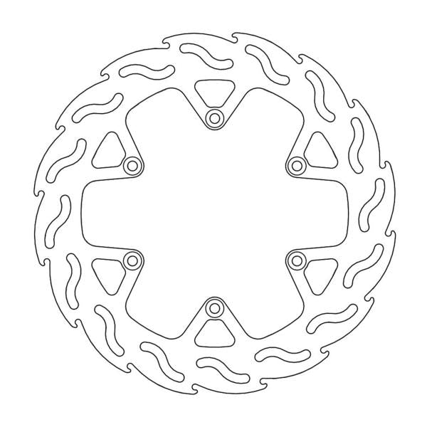 BRAKE DISC REAR MOTO MASTER FLAME 240MM YAMAHA YZ125 YZ250F YZ250FX YZ450F YZ450FX