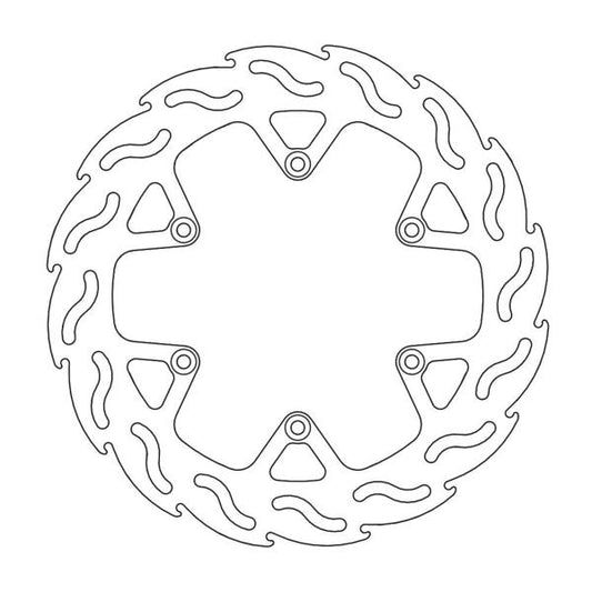 BRAKE DISC REAR MOTO MASTER FLAME 240MM YAMAHA YZ125 YZ250F YZ250FX YZ450F YZ450FX