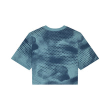 W Aop Oversized Crop Tech Tee