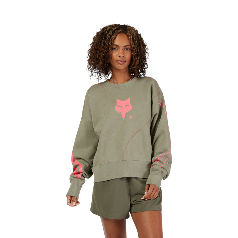 W Elevated Oversized Fleece Crew