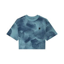 W Aop Oversized Crop Tech Tee