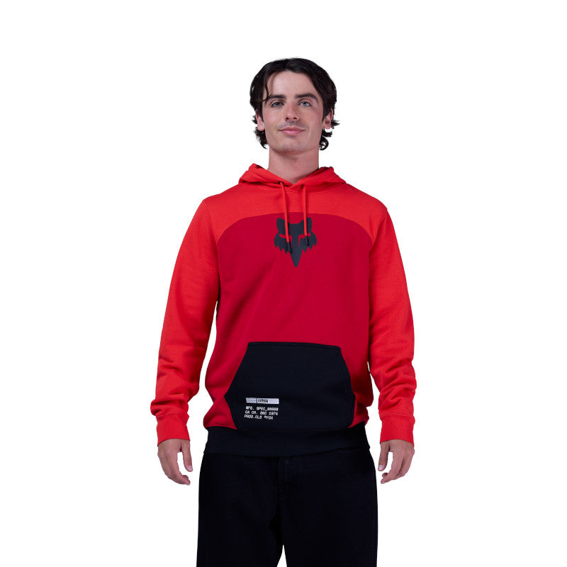 Fracture Paneled Fleece Pullover