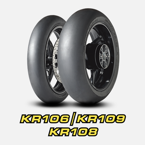 Dunlop 125/80-17 KR109 MS1 Racing Slick Front Tyre - Radial TL