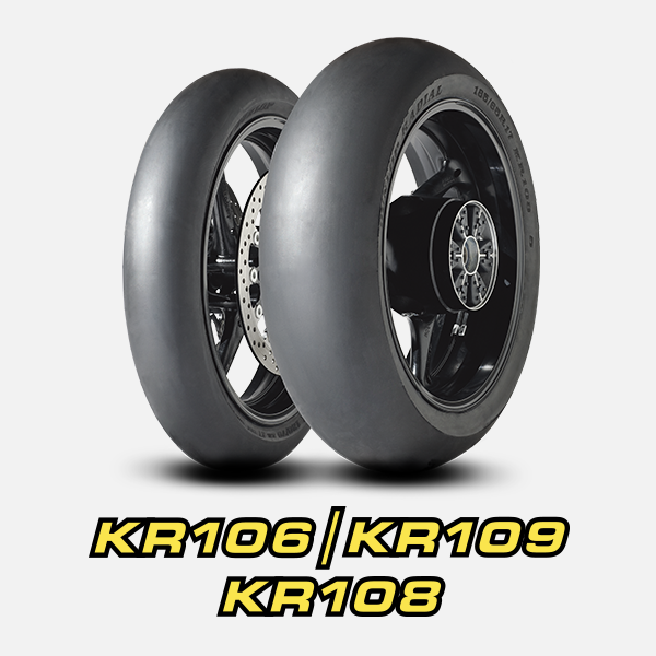 Dunlop 125/80-17 KR109 MS3 Racing Slick Front Tyre - Radial TL