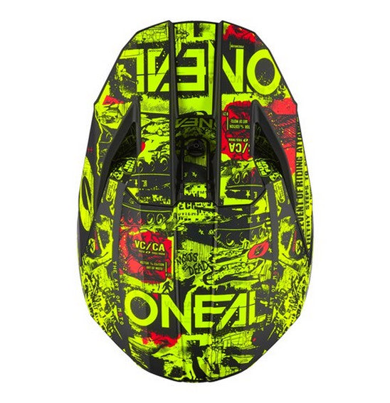 O'Neal Youth 3SRS ATTACK Helmet - Black/Neon Yellow