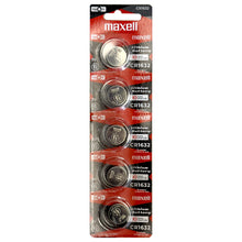 MAXELL LITHIUM BATTERY CR1632 3V COIN CELL 5 PACK