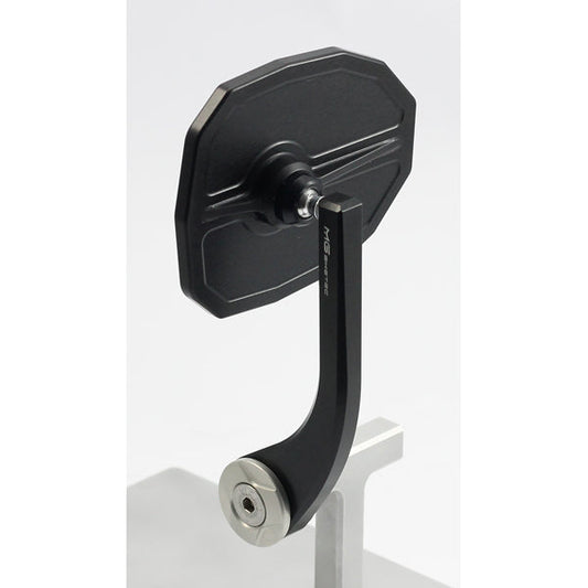 MG Biketech handlebar end mirror - Yamaha silver (shield)