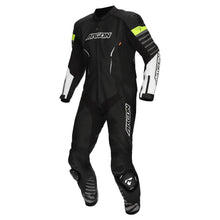 ARGON Pursuit 1-Piece Leather Race Suit - Black White/Hi-vis