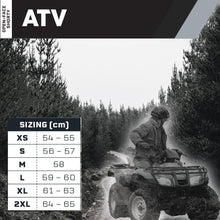 M2R ATV Helmet - size chart