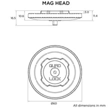 Quad Lock Car/Desk - MAG Head