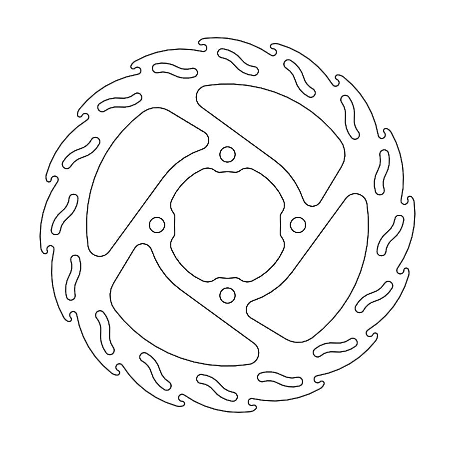 BRAKE DISC REAR MOTO MASTER FLAME 160MM GAS GAS MC65 21-22 HUSQVARNA TC65 18-22 KTM 65SX 04-22