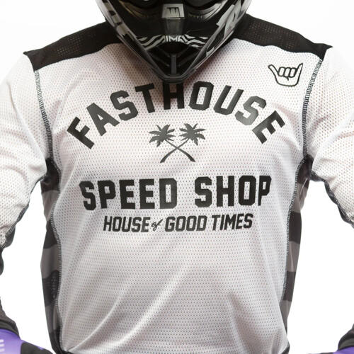 FastHouse A/C Grindhouse Asher Jersey - White/Black