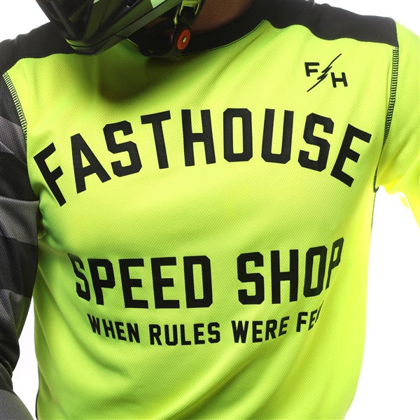 FastHouse Carbon Eternal Jersey - High-Viz/Black