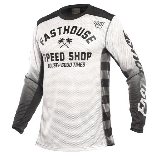 FastHouse A/C Grindhouse Asher Jersey - White/Black