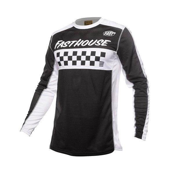 FastHouse Youth Grindhouse Waypoint Jersey - Black/White