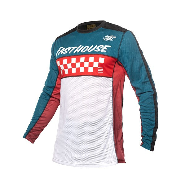 FastHouse Youth Grindhouse Waypoint Jersey - Marine/White