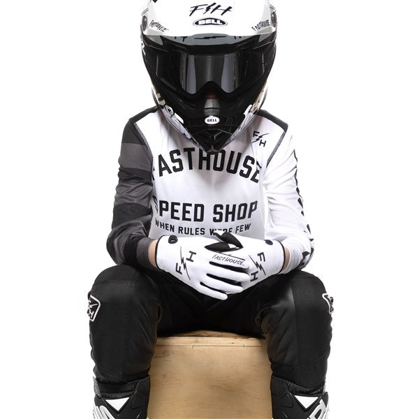 FastHouse Youth Carbon Eternal Jersey - White/Black