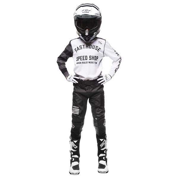 FastHouse Youth Carbon Eternal Jersey - White/Black