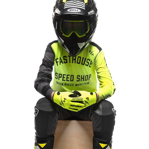 FastHouse Youth Carbon Eternal Jersey - High-Viz/Black