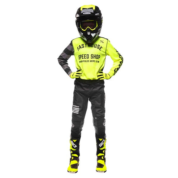 FastHouse Youth Carbon Eternal Jersey - High-Viz/Black