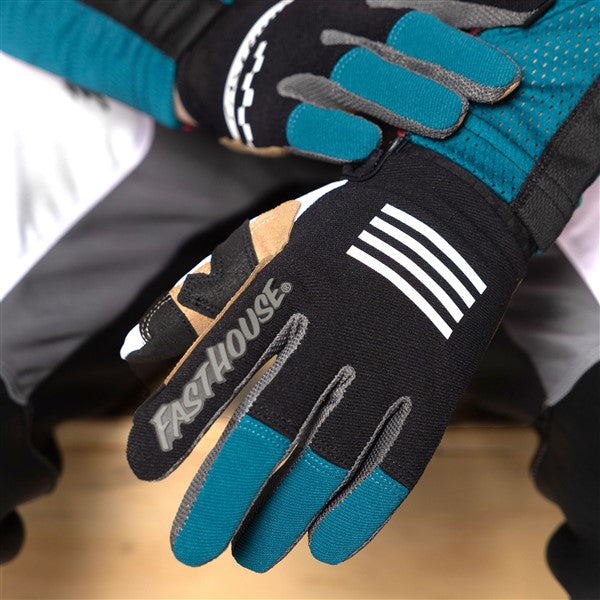 FastHouse Speed Style Mod Glove - White/Black/Marine
