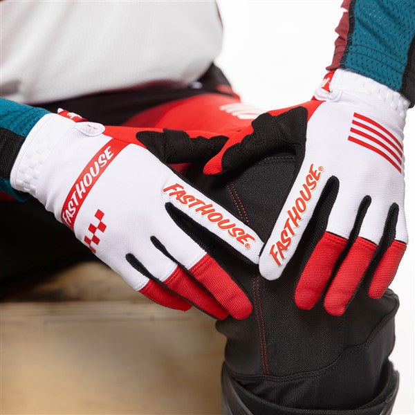 FastHouse Speed Style Mod Glove - Red/White