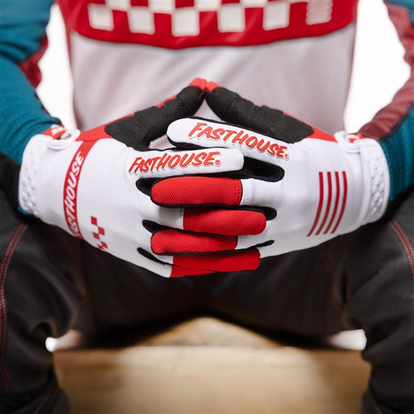 FastHouse Speed Style Mod Glove - Red/White