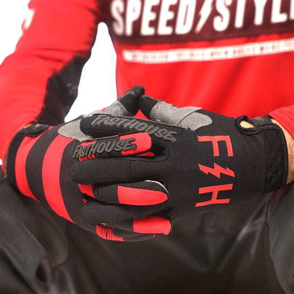 FastHouse Speed Style Akin Glove - Black/Red
